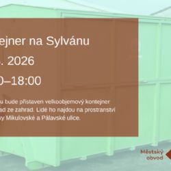 Na Sylvánu bude mimořádně přistaven kontejner na bioodpad