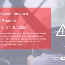 Oprava silnice a pokládka nových kabelů omezí během léta provoz na Roudné
