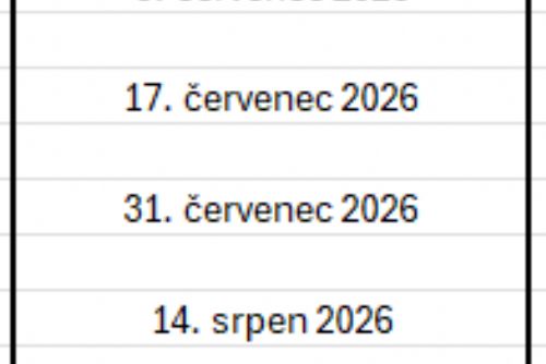 obrázek:Informace o přistavování velkokapacitního kontejneru na biologicky rozložitelný odpad v Koterově, v ul. Pod Chalupami