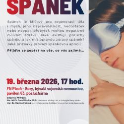 Přednáška na téma Spánek se uskuteční ve FN Plzeň