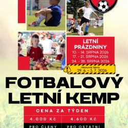 SK Petřín Plzeň pořádá Fotbalový letní kemp