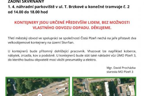 Foto: Obvod nechá přistavit na Bory a Skvrňany velkokapacitní kontejnery