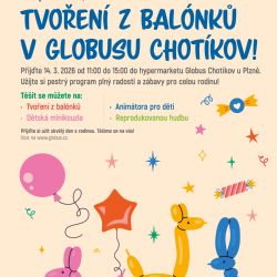 Tvoření z balónků v Globusu Chotíkov