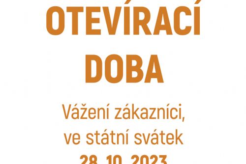 obrázek:Globus má v den státního svátku 28.10.2023 zavřeno. 