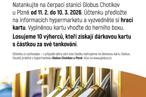 obrázek:Natankujte a získejte nákup zdarma v Globusu Chotíkov