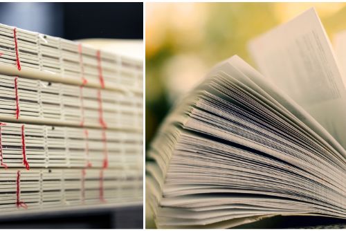 obrázek:Na počátku je arch papíru, na konci pěkný katalog nebo kniha