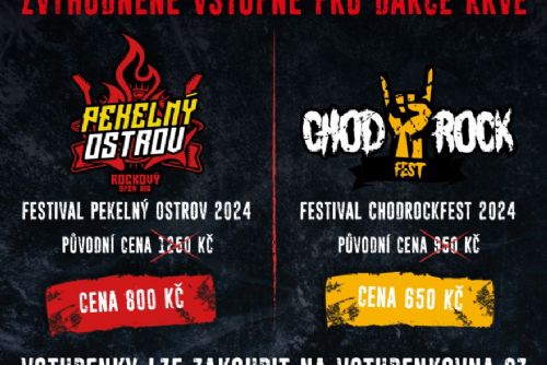 Foto: Dárci krve mohou na letní rockové festivaly s výraznou slevou