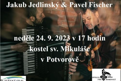 Foto: Kostel v Potvorově slibuje zážitek. Koncert dua Jedlinský, Fischer