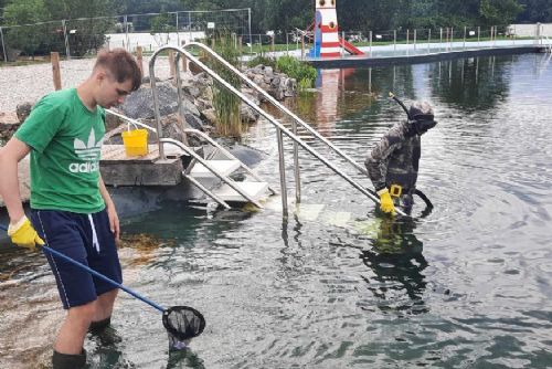 Foto: Kožní parazité se v jezírku ve Škodalandu potvrdili, zůstává zavřené