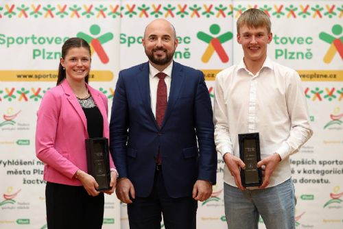 Foto: Mladými sportovci Plzně 2023 jsou Jan Baumruk a Eva Matějovičová