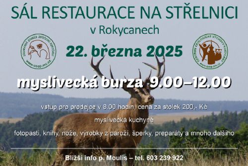 Foto: Myslivecká burza se vrátí v březnu do Rokycan