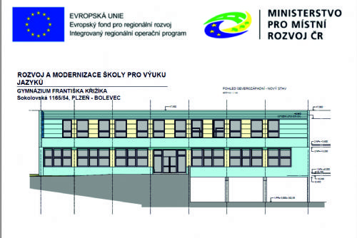 Foto: Na Gymnáziu Františka Křižíka se začne stavět nový pavilon jazyků