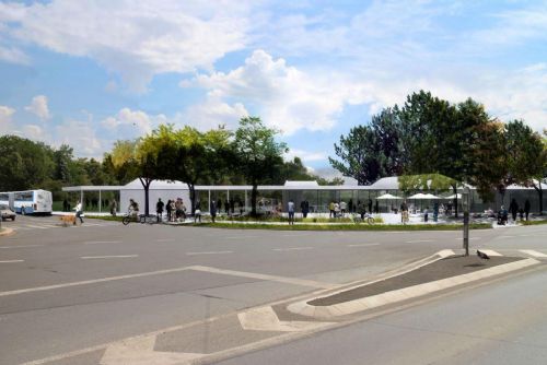Foto: Plocha po zrušené točce tramvají v Plzni bude novou branou do Borského parku