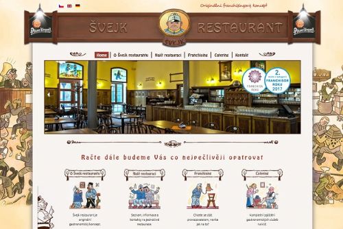 Foto: Plzeňská společnost UNIWEB s.r.o. je oficiálním dodavatelem www stránek ŠVEJK RESTAURANT v ČR