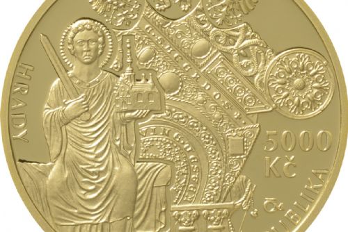Foto: Relikviář a hrad Bečov se stal motivem zlaté investiční mince