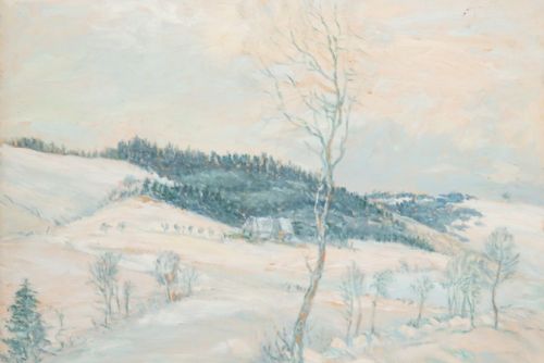 obrázek:František Kaván, Zima na Svratecku