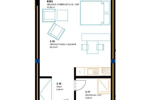 Obrázek - Nový byt 1+kk, 41 m2 - Na Roudné, Plzeň