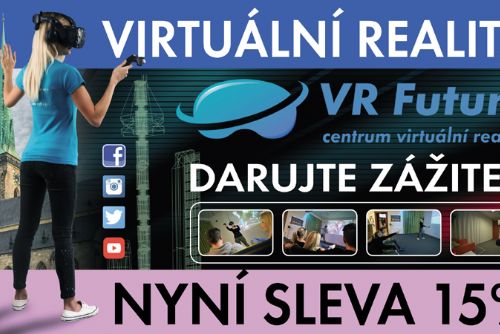 Foto: Darujte zážitek - nyní sleva 15% na dárkové poukazy na Virtuální realitu