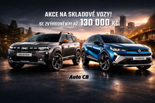 obrázek:Skladové vozy Renault a Dacia se zvýhodněním až 130 000 Kč v Auto CB Plzeň