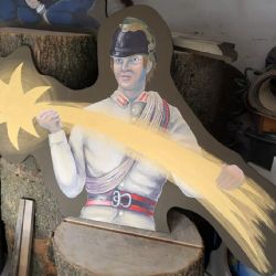 Hasiči v Dolejším Těšově u Hartmanic mají vlastní betlém