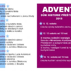 Advent v Domu historie Přešticka