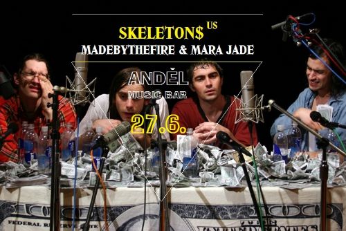 Obrázek - Nadžánrový Skeleton$ z New Yorku společně s local heroes madebythefire a Mara Jade 27.6. v Andělu!