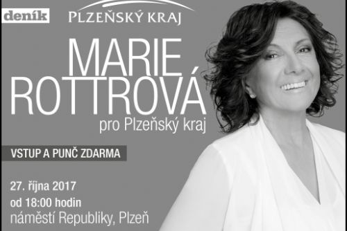 Foto: Přijďte v pátek 27. října na koncert Marie Rottrové pro Plzeňský kraj