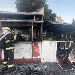 Explodoval stánek s kebabem v Holýšově: obsluha unikla bez újmy
