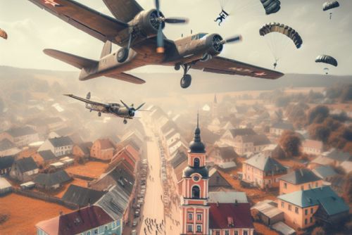 Foto: Letecký den v Klatovech - historická letadla a parašutisté 10. května