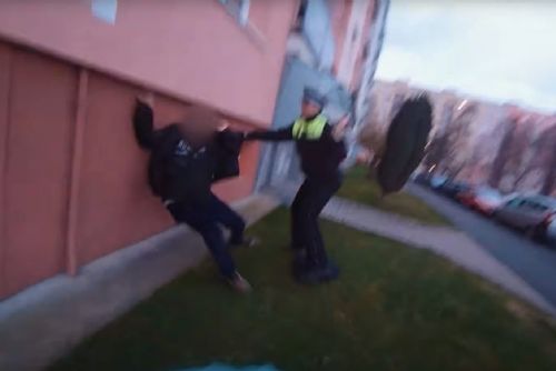 obrázek:Rvačka před Albertem v Plzni. Agresor napadl dvě ženy a skončil v poutech (video)