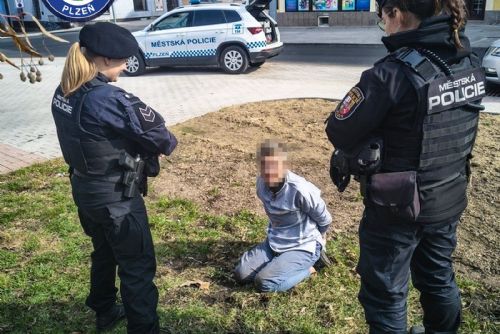 obrázek:Opilá žena napadla kolemjdoucí u parkovacího automatu, skončila na záchytce