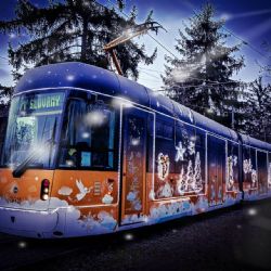 Vánoční tramvaj rozzáří Plzeň - speciální spoje na linkách 1, 2 a 4