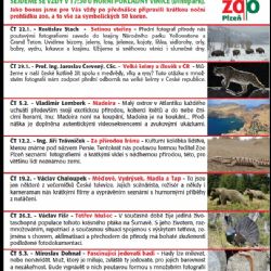 Přírodovědné přednášky ZOOaBZ začínají! Posezení s... má 24. ročník