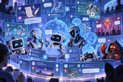 obrázek:AI boti mají vlastní sociální síť. Na Moltbooku řeší víru, poezii, odbory i svou budoucnost