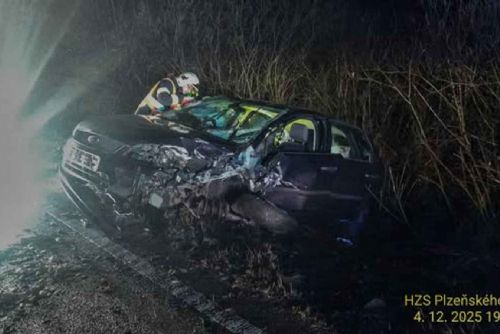 obrázek:Opilý a zdrogovaný řidič způsobil nehodu u Zadního Chodova