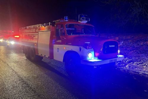 obrázek:Ranní požár mobilheimu v Dlouhé Vsi vznikl od podlahového topení