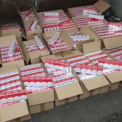 Celníci zajistili více než 600 tisíc cigaret, Jaguar a miliony korun