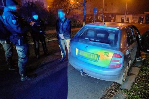 obrázek:Opilý řidič bez řidičáku si zpestřil jízdu po chodníku