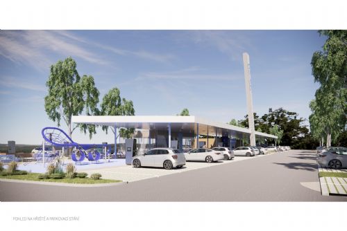 obrázek:Na D5 u Rozvadova se otevírá největší dálniční parkoviště v Česku