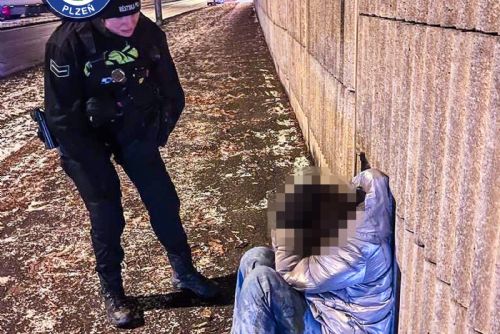 obrázek:Policisté našli u zastávky pohřešovanou dívku, uplakanou a promrzlou