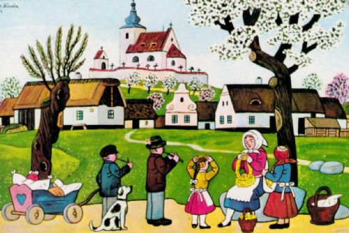 obrázek:Velikonoce trochu jinak. Zámek Mlázovy zve na kouzelnou výstavu starých pohlednic