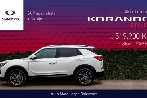 Foto: Akční SUV SsangYong KORANDO STYLE+ za skvělou cenu a s výbavou zdarma!