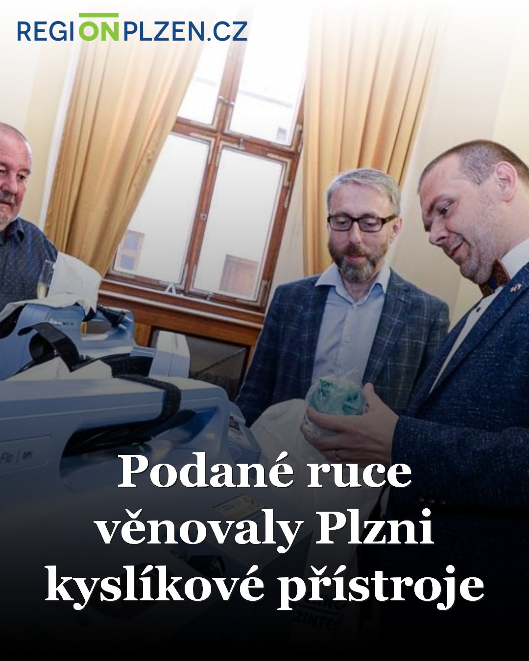 Podané ruce věnovaly Plzni kyslíkové přístroje / Zprávy - Plzeňský kraj ...